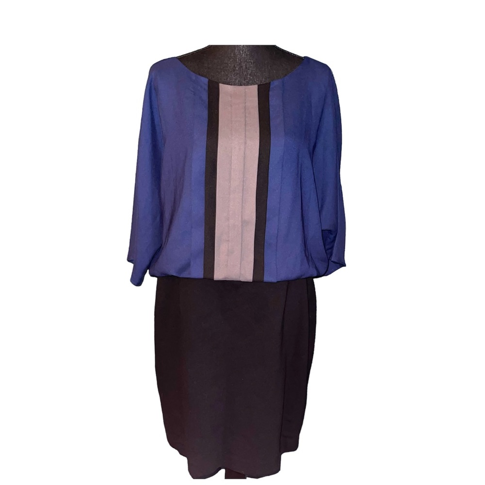Just Taylor blouson colorblock dress sz 16
